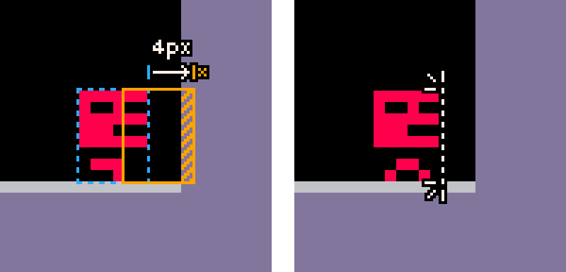 Stopping before wall